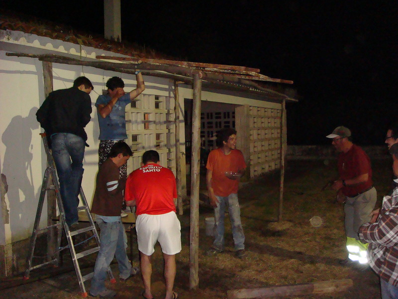 Foi até á noite.